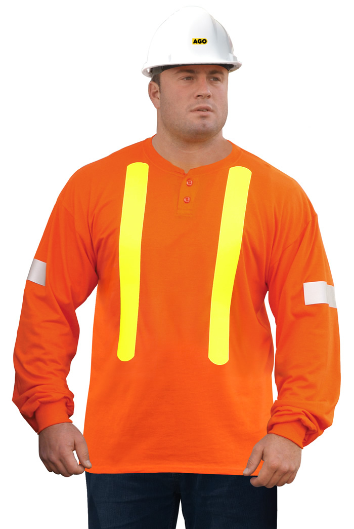 RO 009 Oratex Arc FR Long Sleeve Henley Shirt AGO Industries Inc