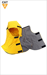 Arc/FR Hard Hat Liner with Detachable Neck Protector
