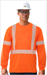 Hi-Viz Cotton Long Sleeve T-Shirt