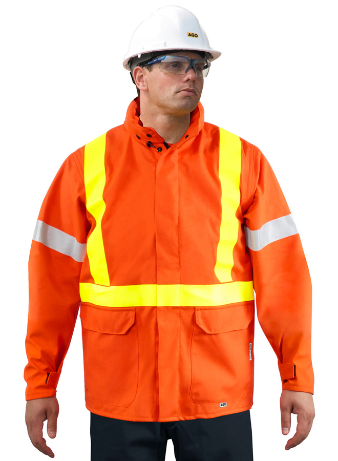 HV-944 | Hi-Viz ARC/FR Breathable Waterproof Jacket | AGO Industries Inc.