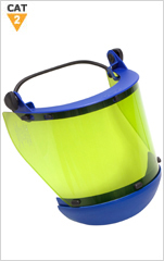 12 cal Arc Resistant Face Shield with Elastic Bracket