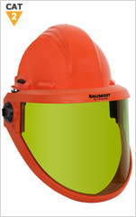 Salisbury Arc Resistant 12cal Face Shield c/w Hard Hat