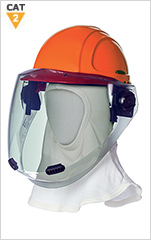 Salisbury Arc Resistant 12cal Face Shield c/w Hard Hat